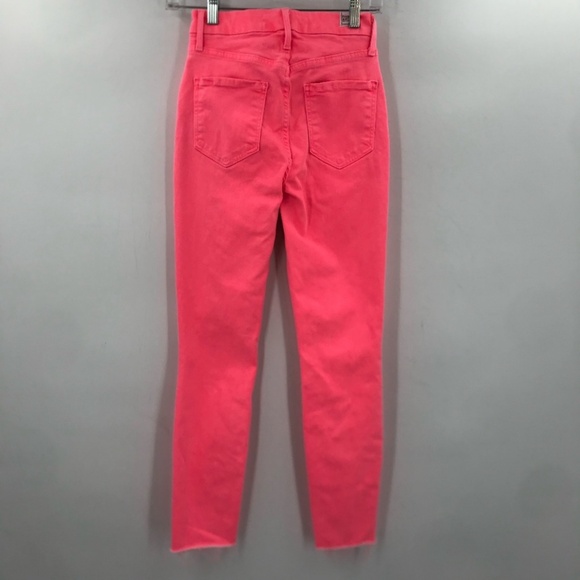 Frank & Eileen High Rise Skinny Jeans Neon Pink Size 24 - Picture 8 of 8